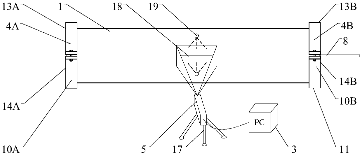 One-way hydraulic expansion pipe fracture simulation experiment device and experiment method