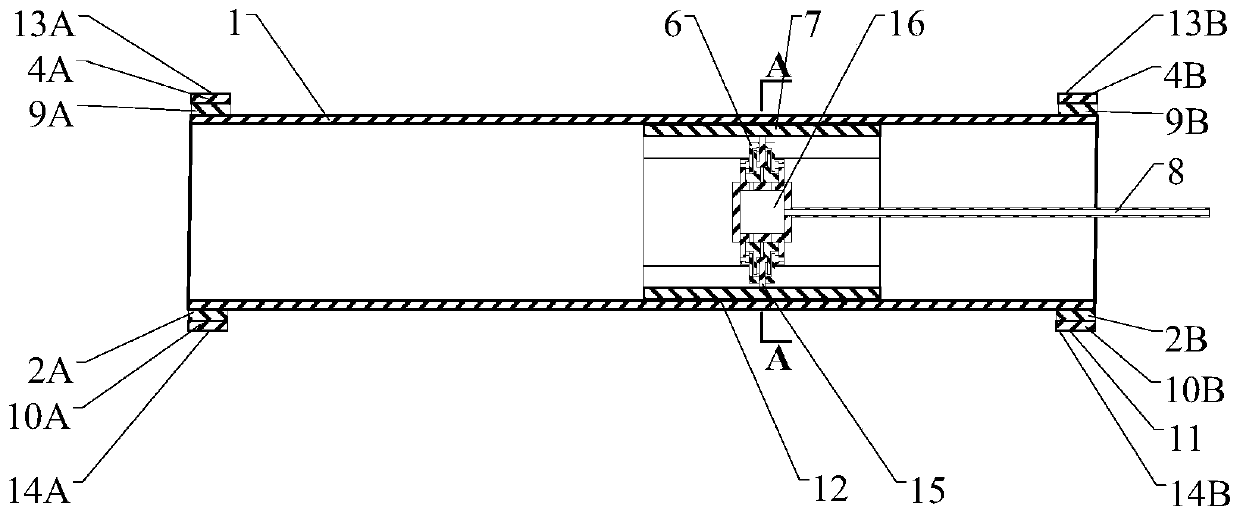 One-way hydraulic expansion pipe fracture simulation experiment device and experiment method