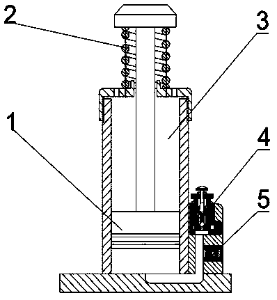 Adjustable air damping buffer