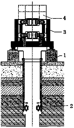 Method for in-hole guiding deviation rectification and steel pipe column straightening based on one-column-one-pile back insertion method