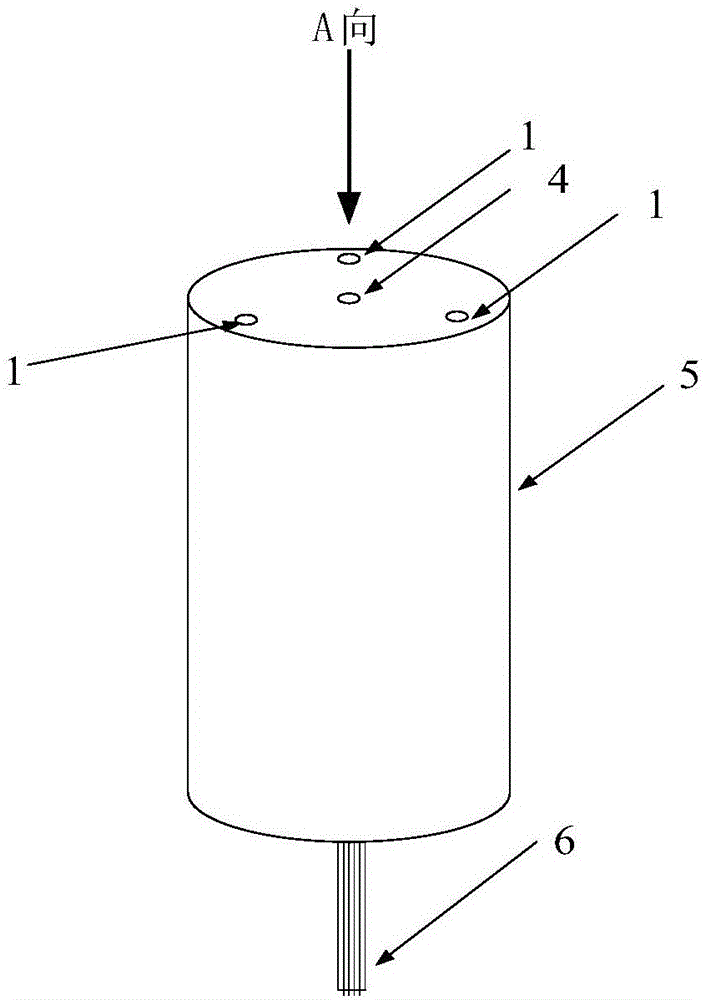 Electrical measurement based four-point type nondestructive test probe with adaptive adjustment