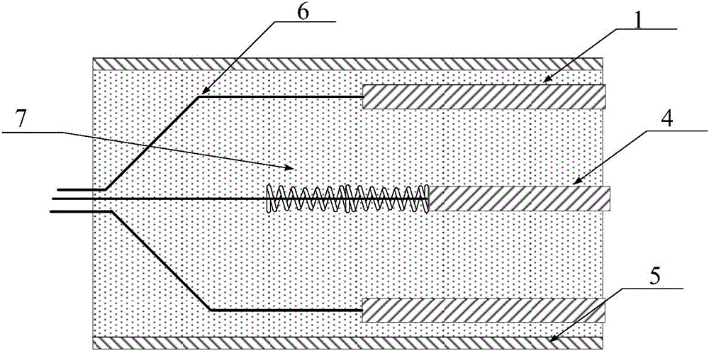 Electrical measurement based four-point type nondestructive test probe with adaptive adjustment