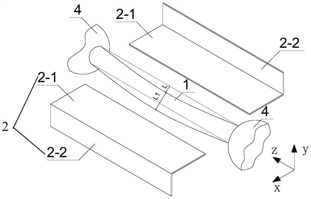 A kind of reinforcement structure and reinforcement method of space structure bending compression rod