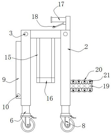 Diabetic patient foot supporting device with foot nursing function