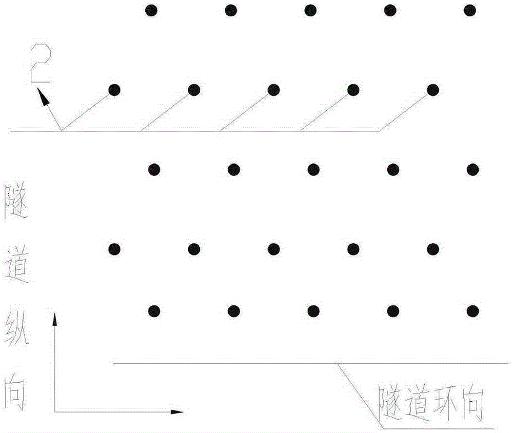 Repairing and strengthening method for large cracks on rock tunnel lining