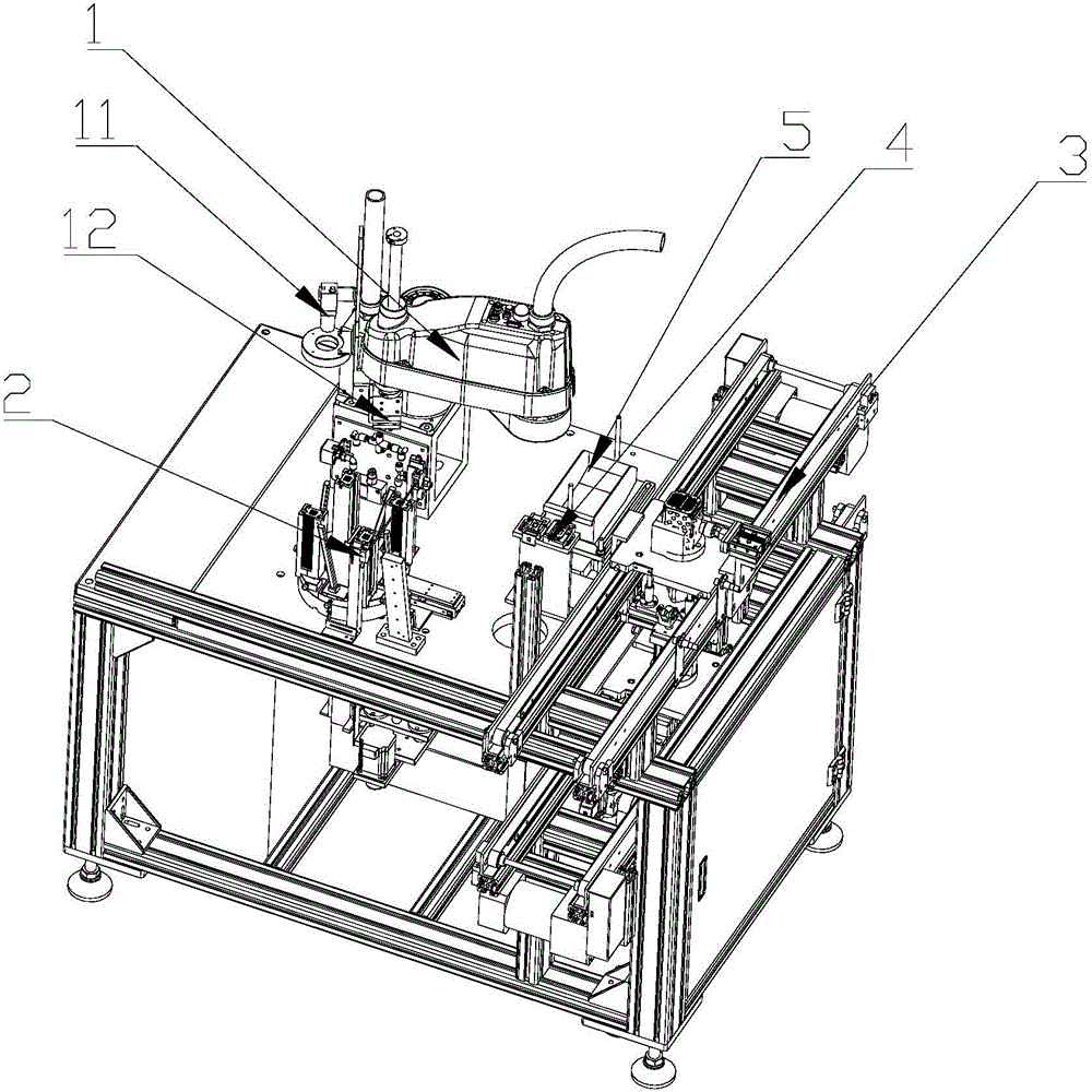 Automatic feeding assembly machine of integrated machine core component