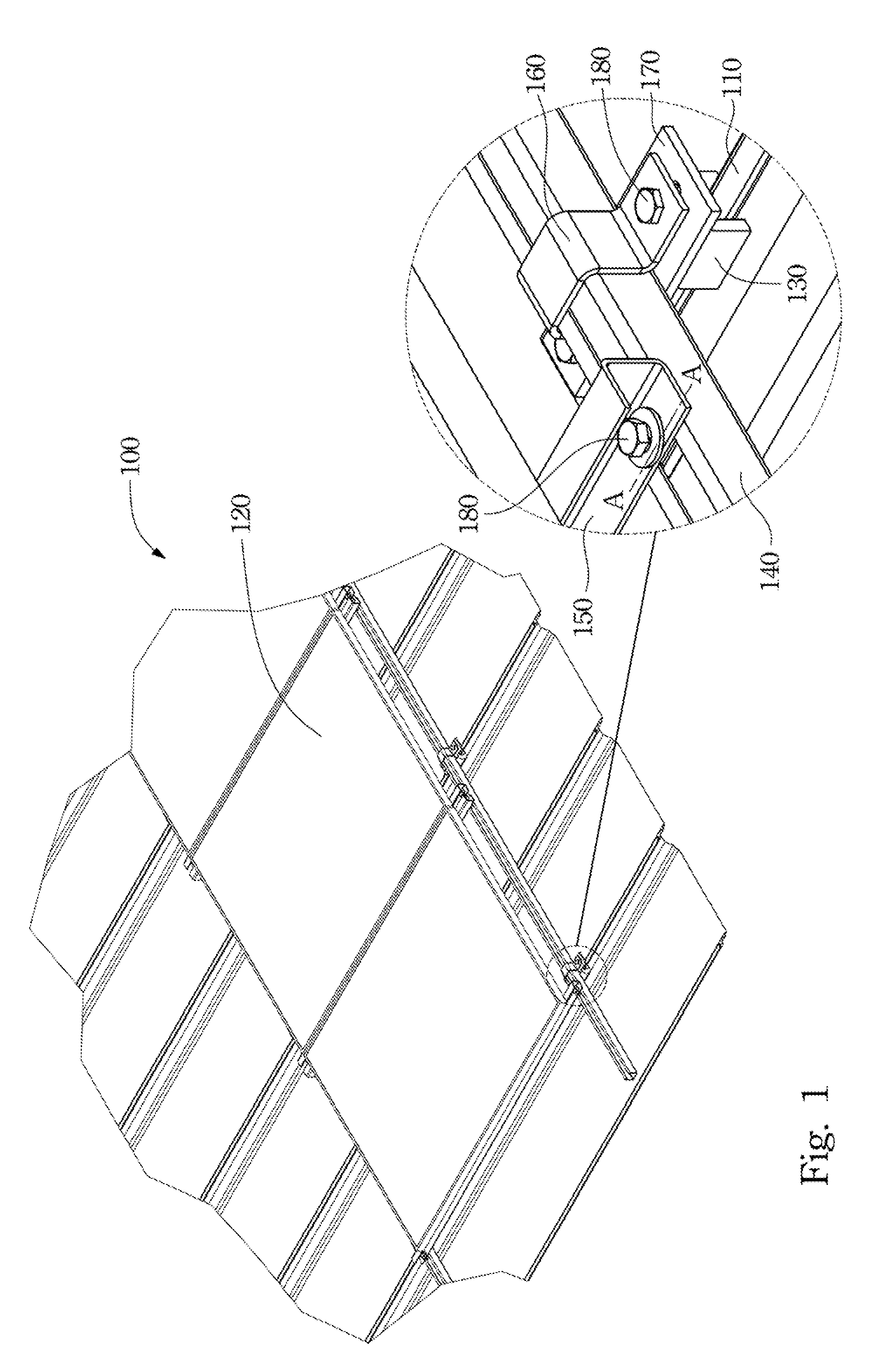 Photovoltaic module installation device