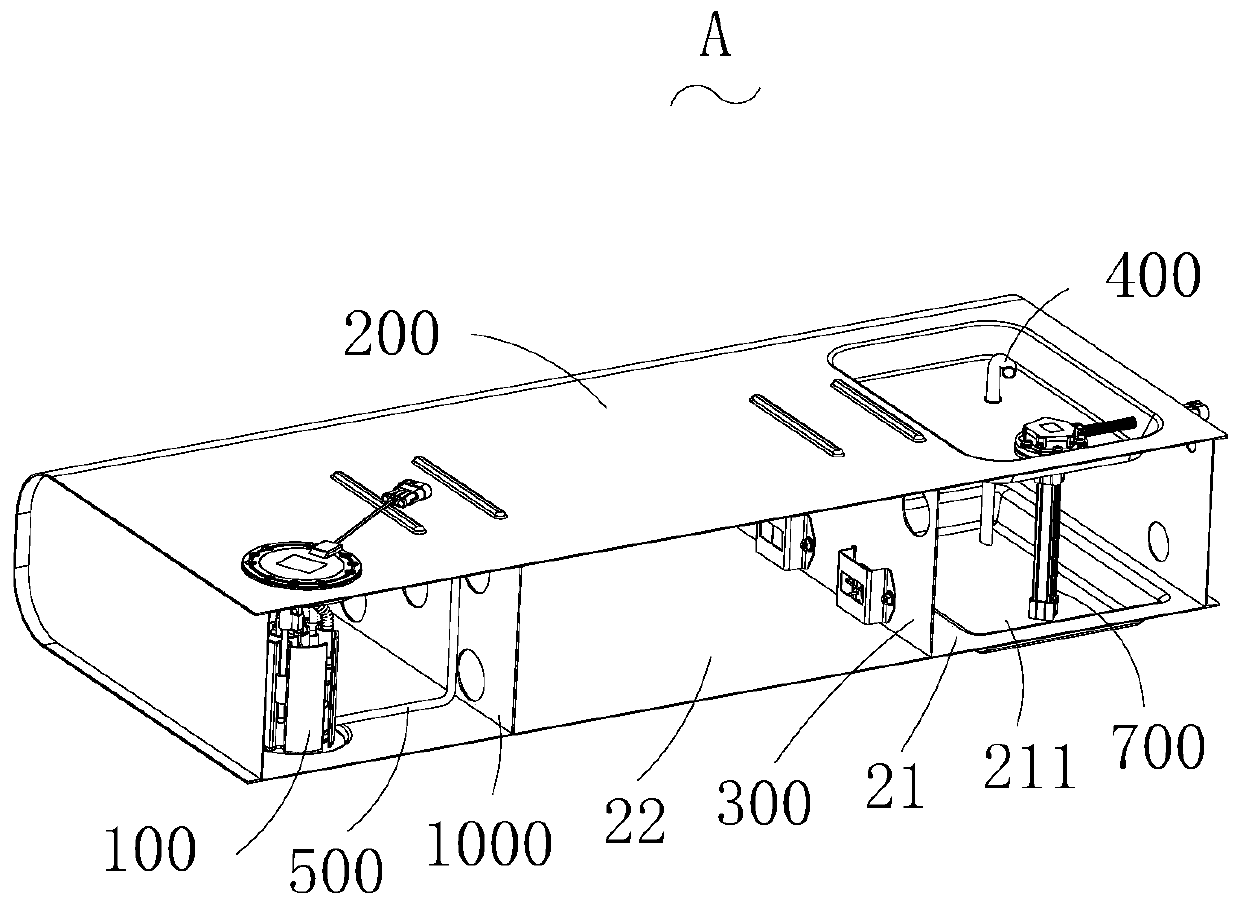 Engine oil tank oil supply system