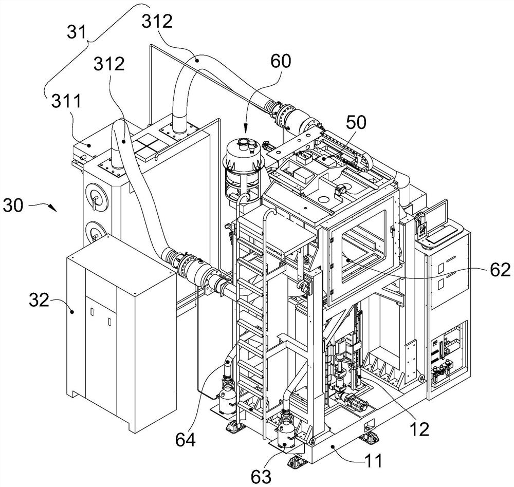 A laser 3d printing device