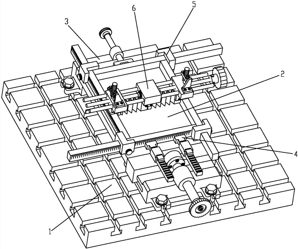 Adjustable preset powder laying device used for laser cladding