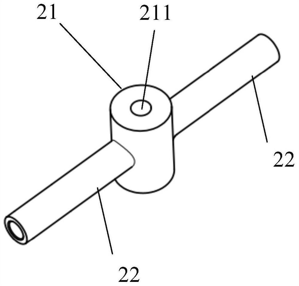 Lightning protection device of wind power blade