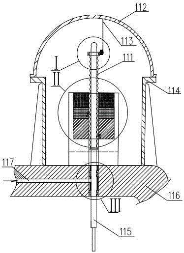 Nuclear reactor safety rod with rotating mechanism and its sealing structure