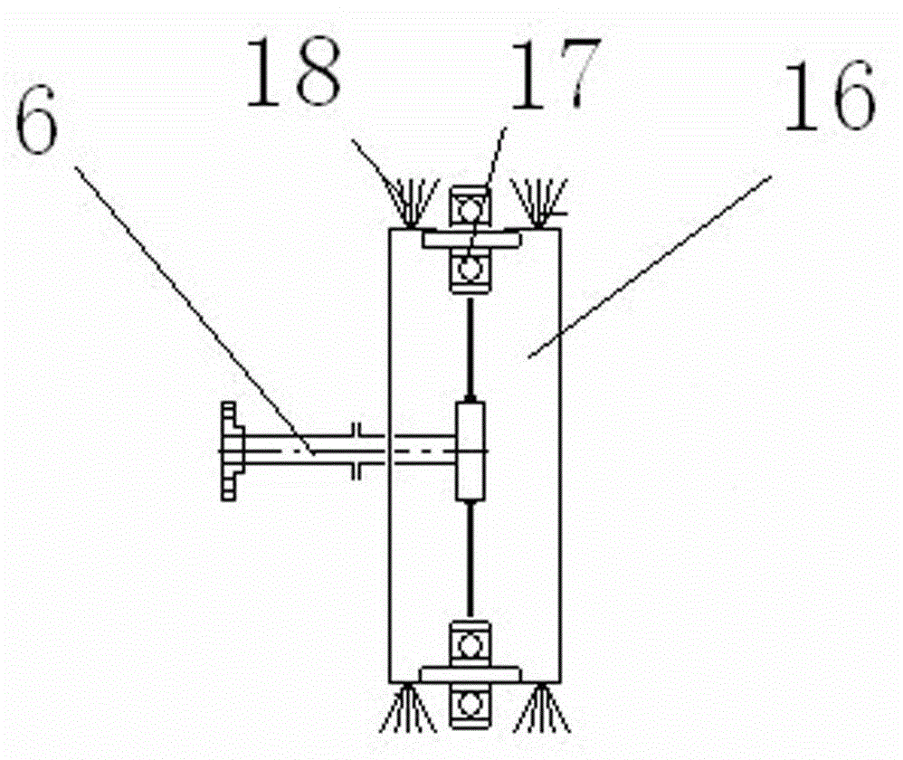 Urban underground round rainwater pipeline dredging device