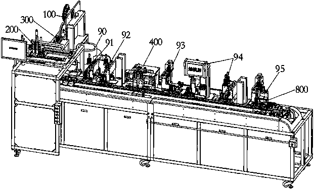 Automatic assembling equipment for network cable connector