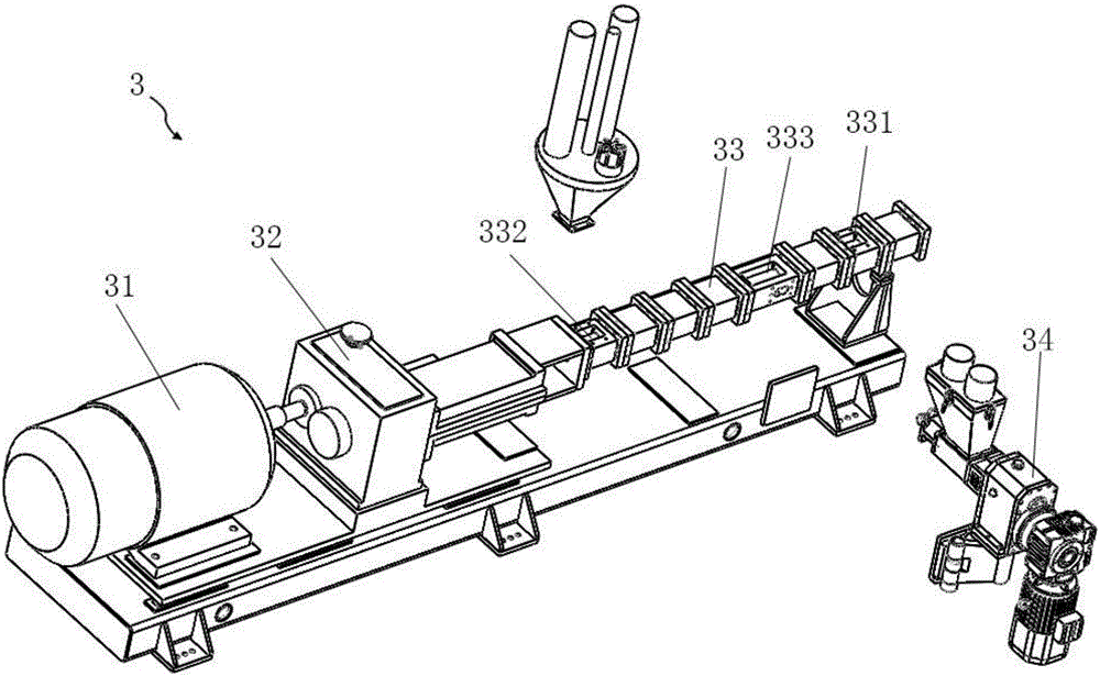 Carbon fiber forming device