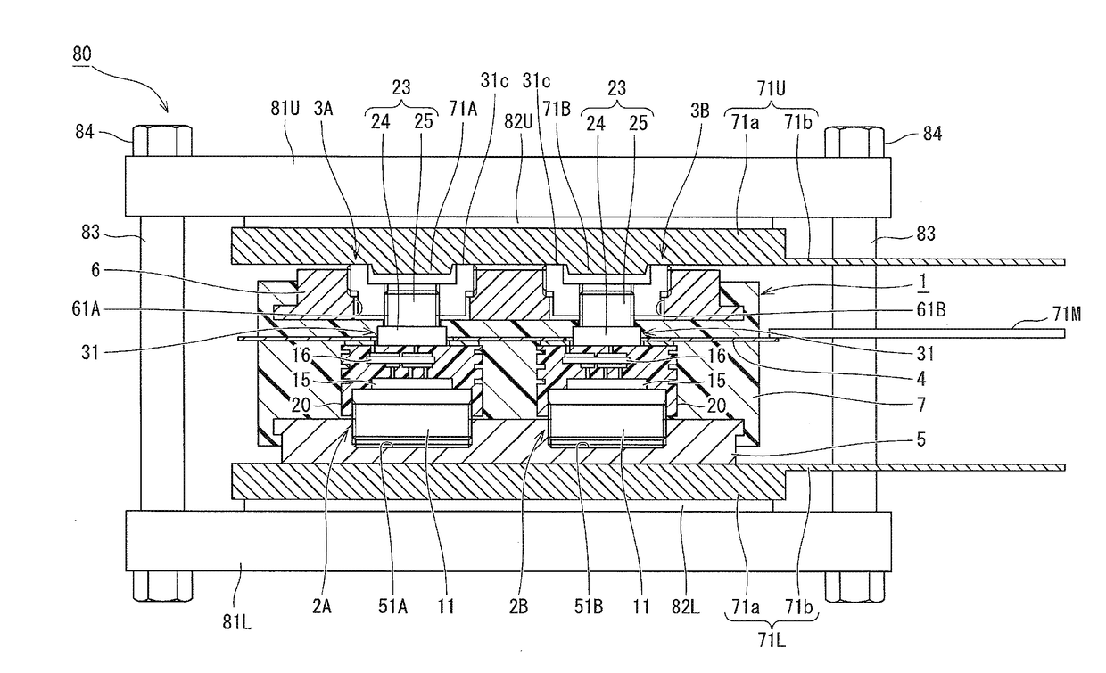 Pressure contact-type semiconductor module