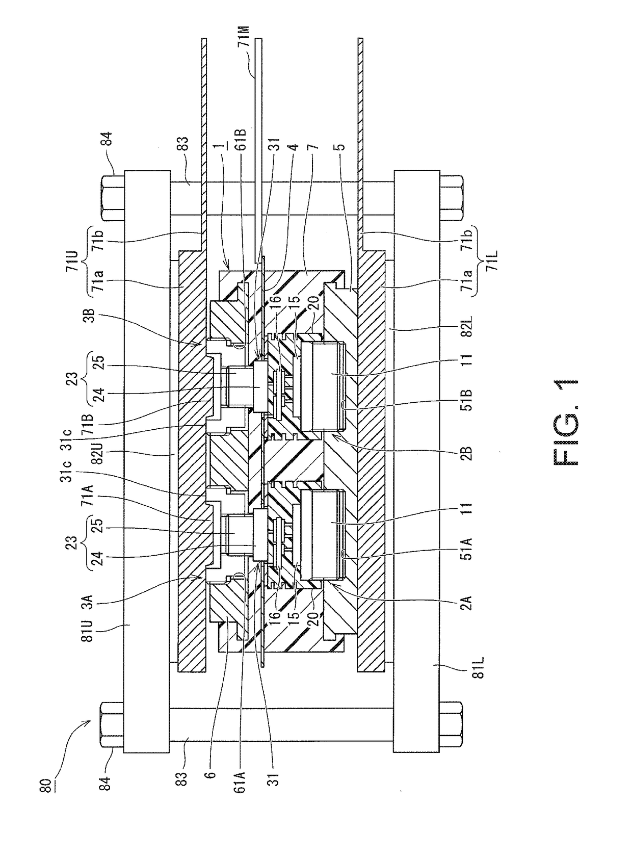 Pressure contact-type semiconductor module