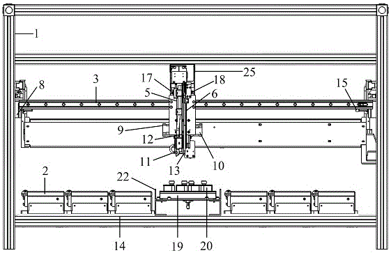 Full-automatic staining instrument for staining tissue samples on glass slides and method for applying full-automatic staining instrument