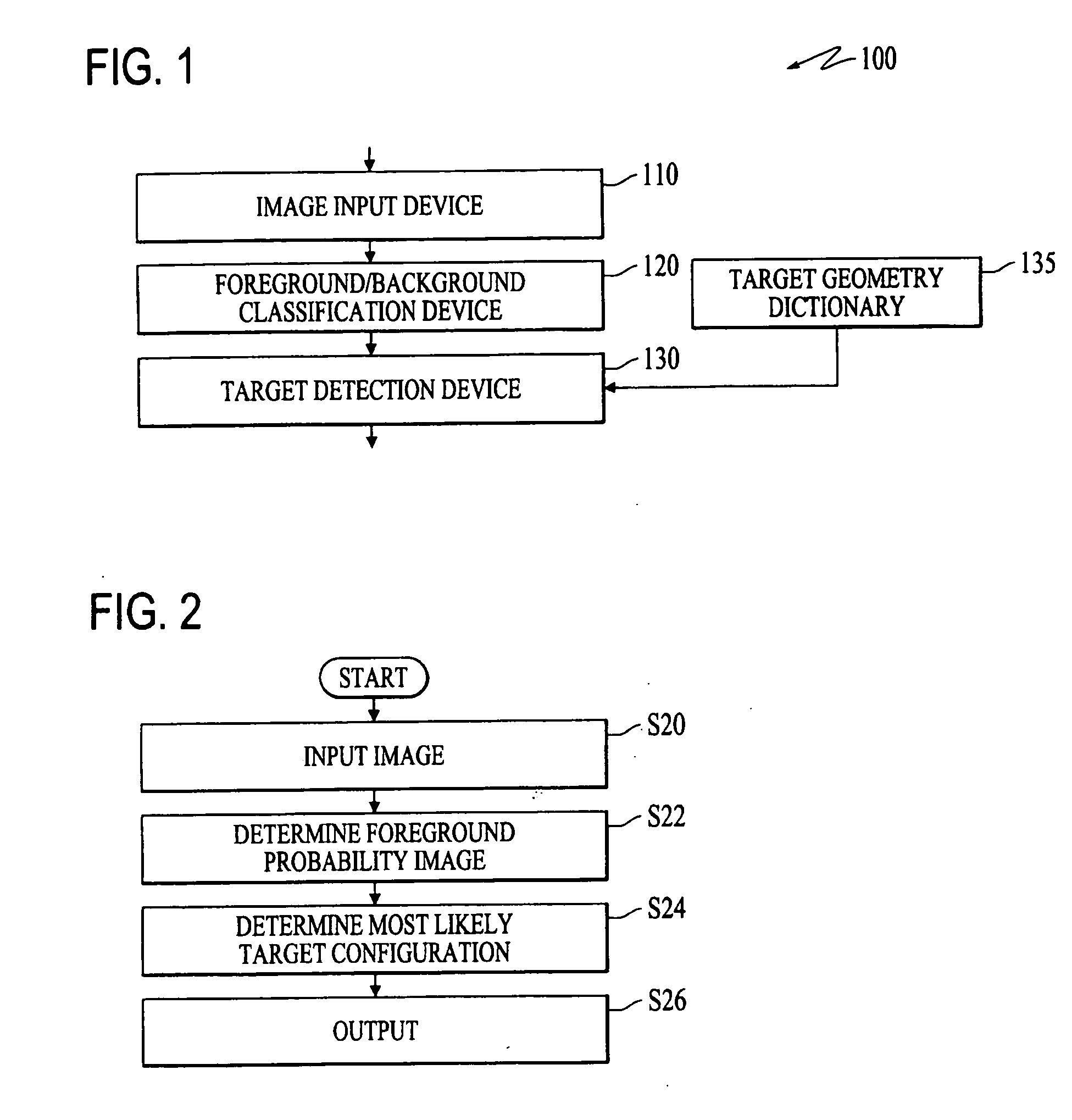 Detecting and tracking targets in images based on estimated target geometry