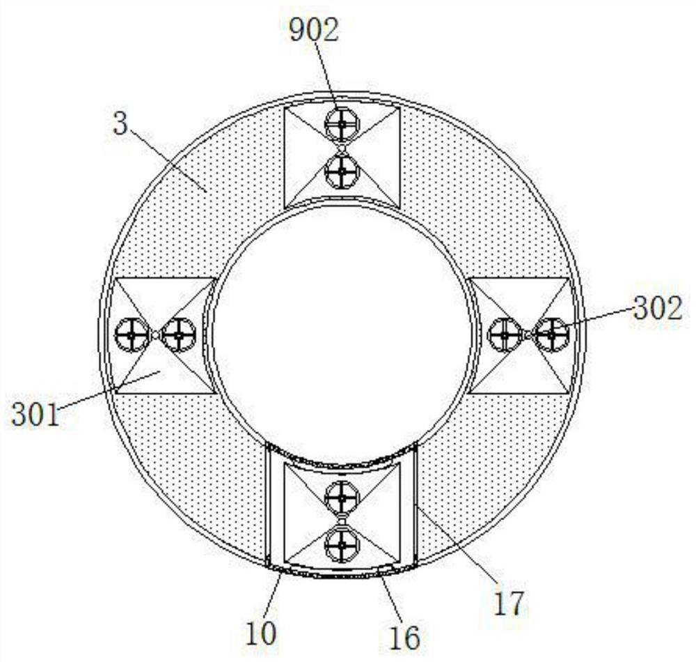 A roasting device for processing salted salted duck with convenient centralized loading and unloading