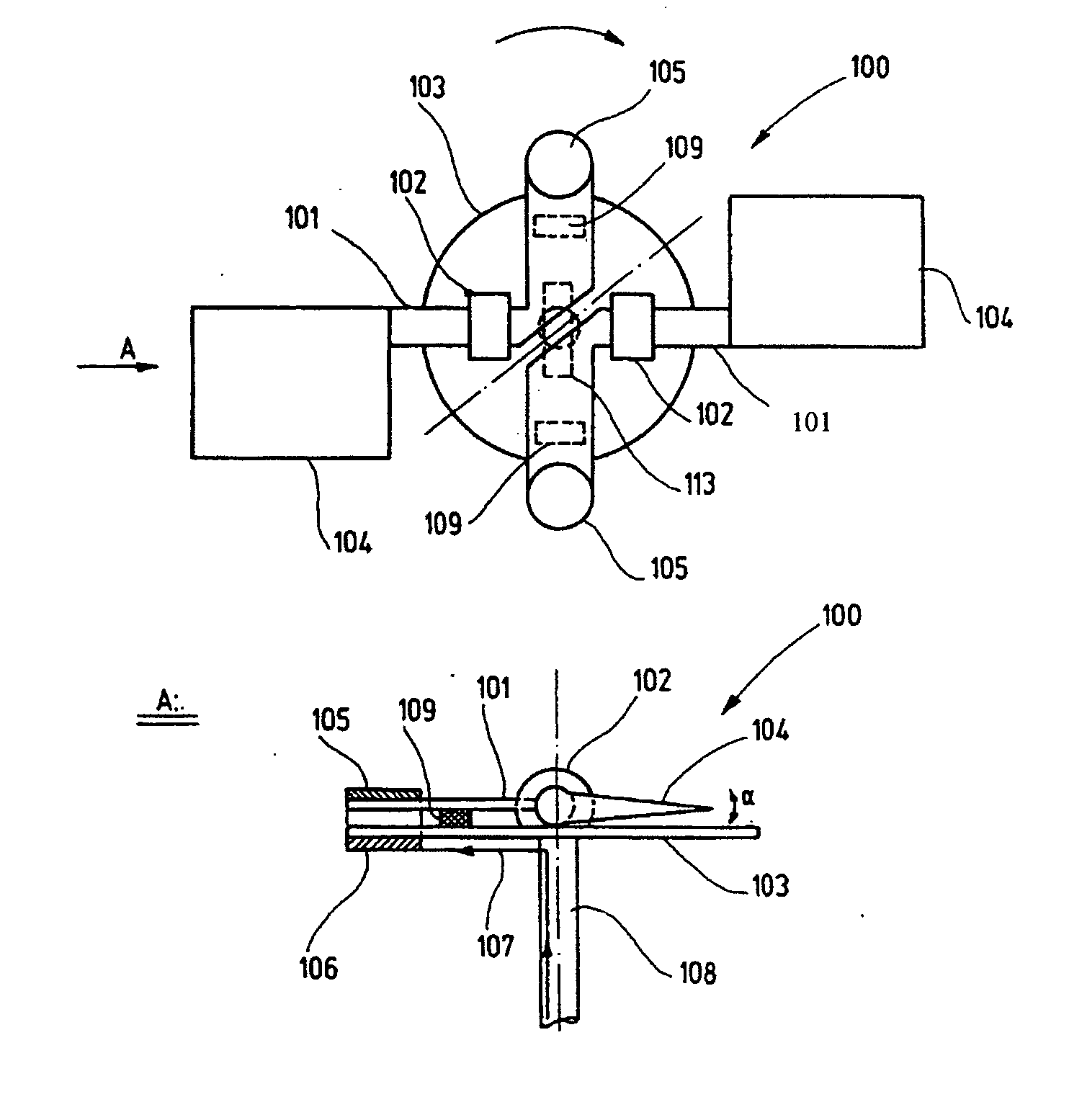 Rotor system for a remotely controlled aircraft