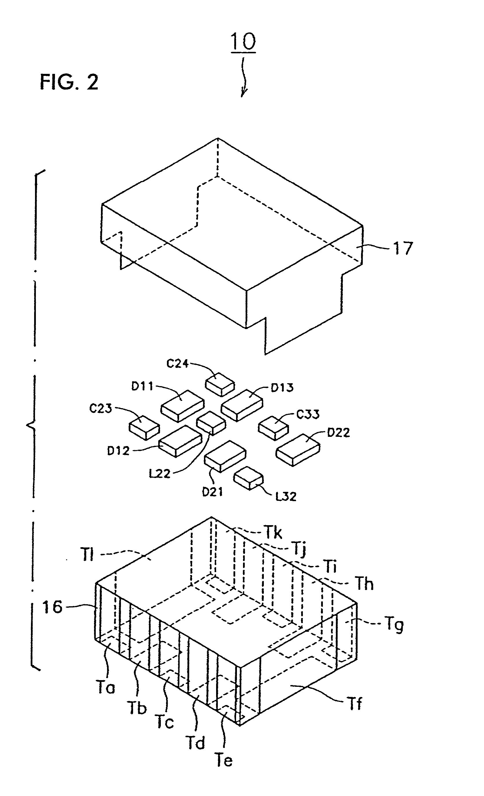 Composite high frequency component and mobile communication apparatus including the same