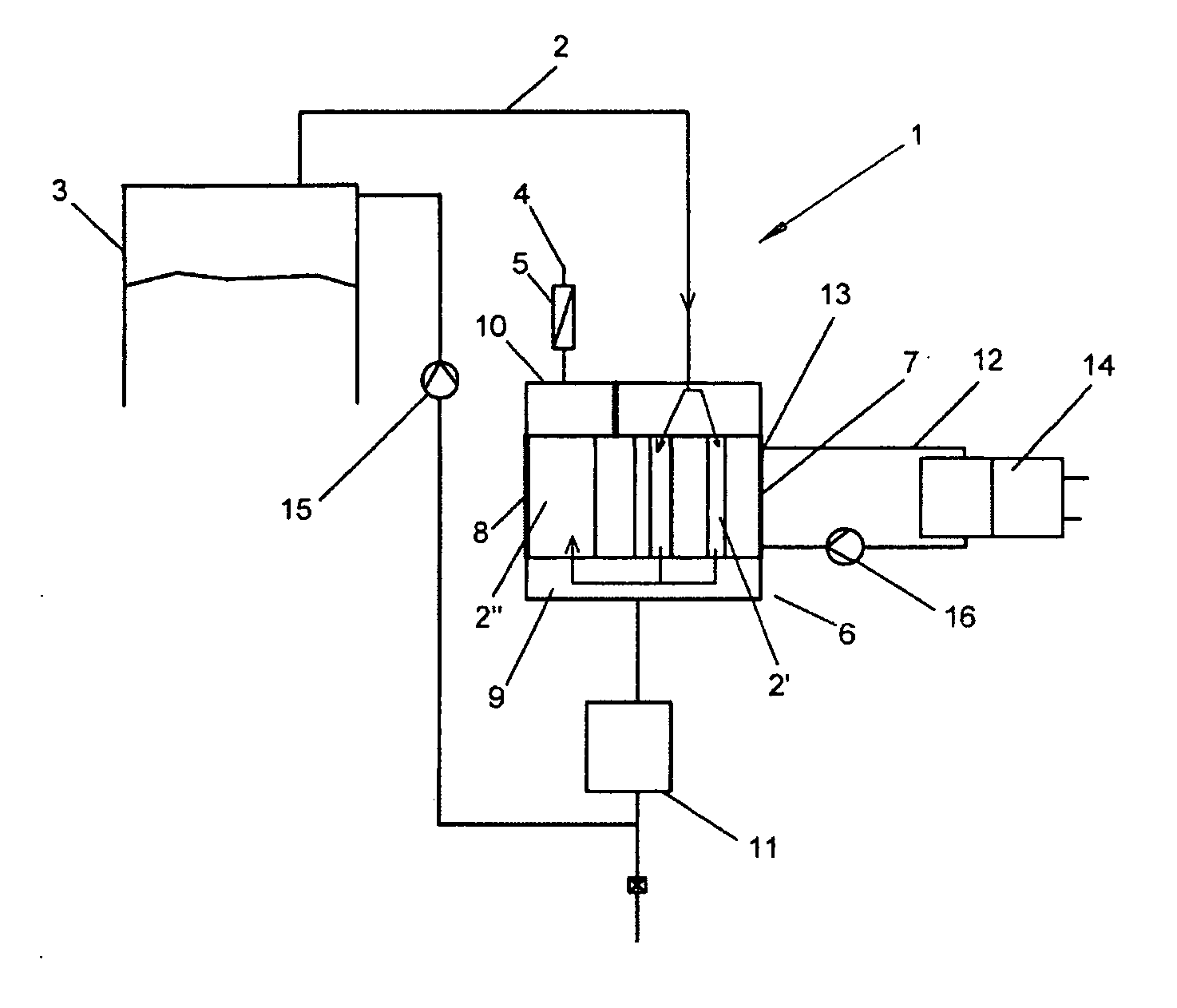 Waste gas system for bioreactors