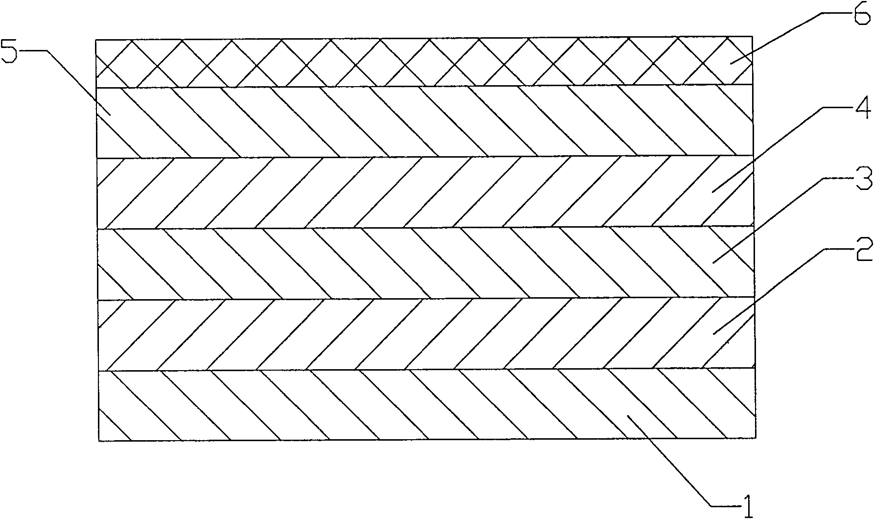 Paper plastic glue-free composite off line repeated spraying bidirectional stretching polypropylene film