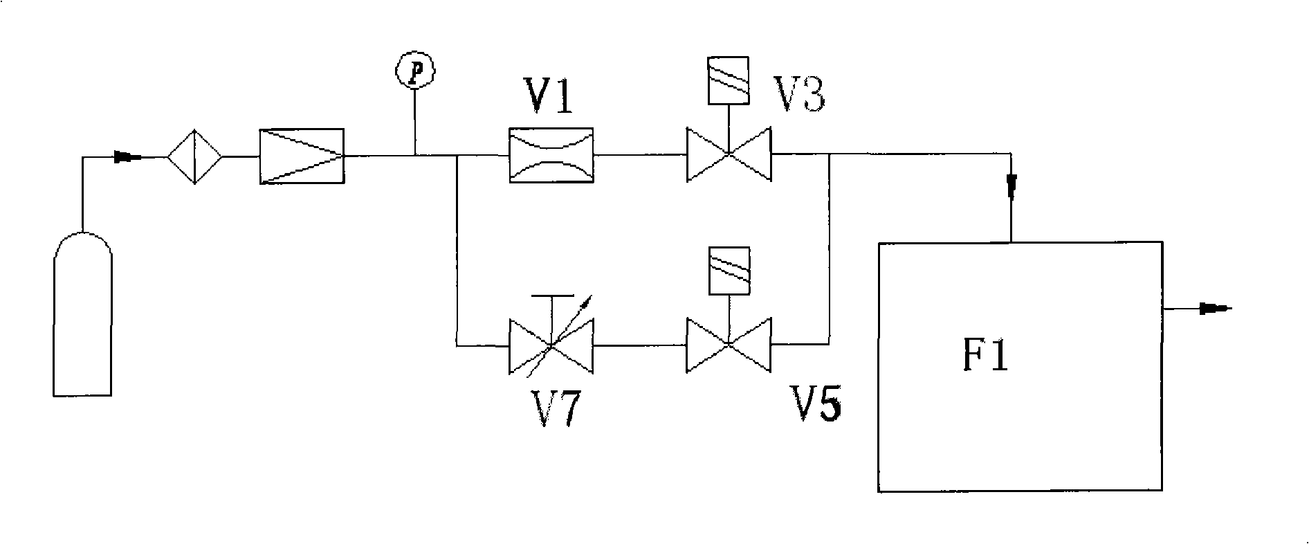 Vacuum pressure continuous control process for polysilicon ingot casting process and control system thereof