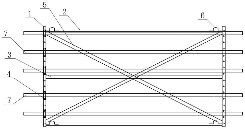 Overall rapid hoisting device for steel structure roof purlins and method