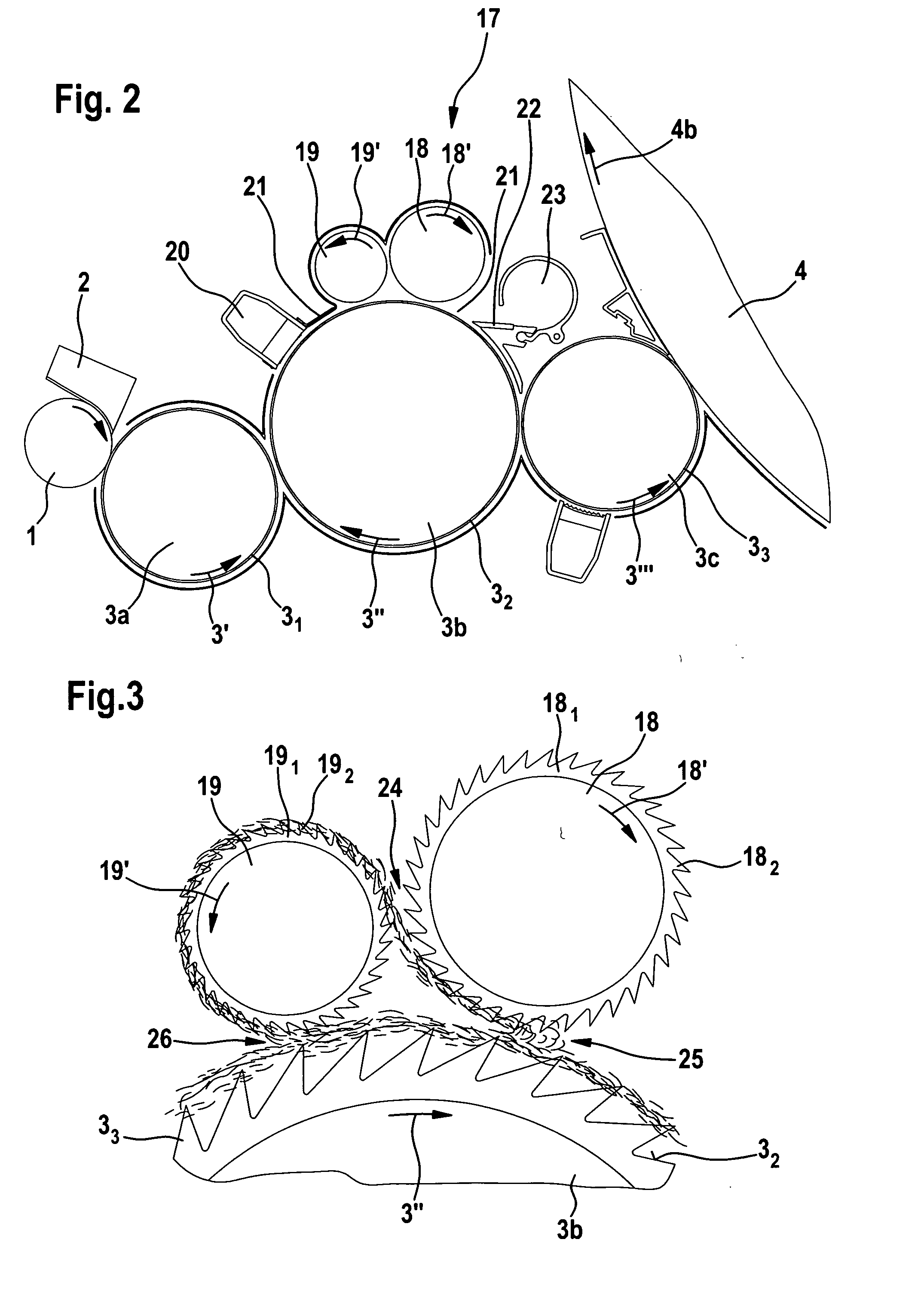 Apparatus on a textile machine for cleaning fibre material, for example of cotton, comprising a high-speed first or main roller