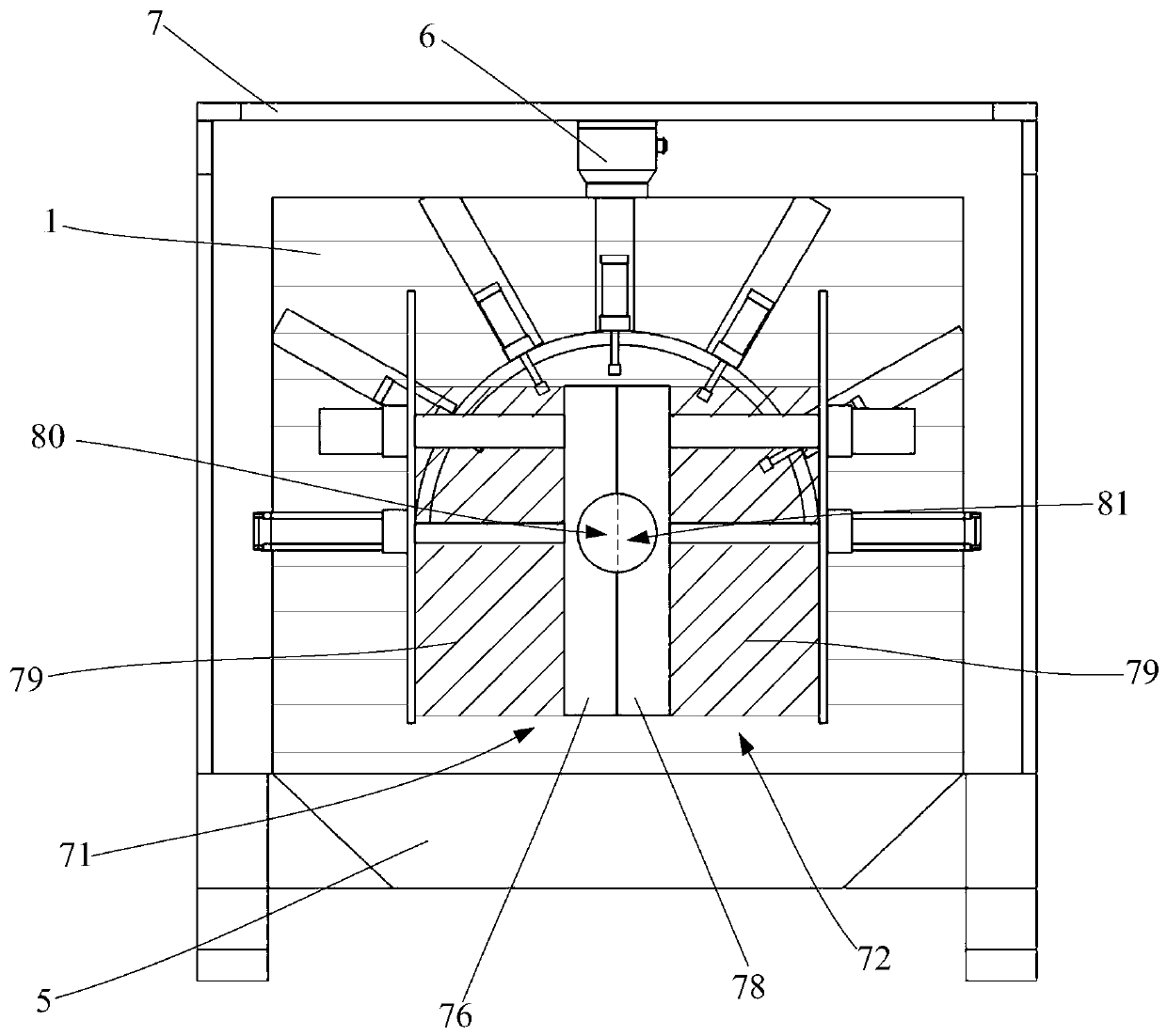 Tire crushing device