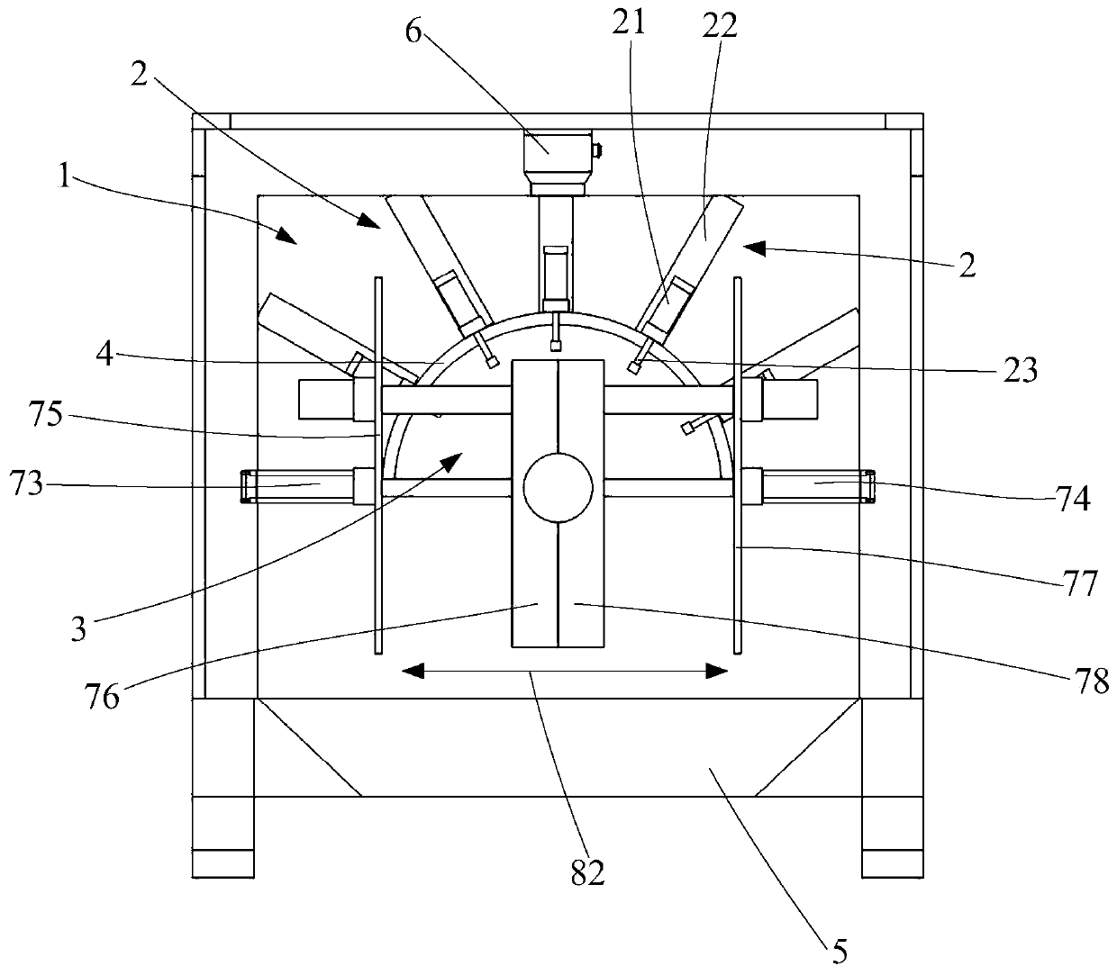 Tire crushing device