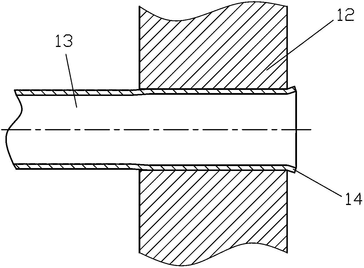 Tube expanding method and tube expanding device for expanding connection of multiple tubes and tube plates