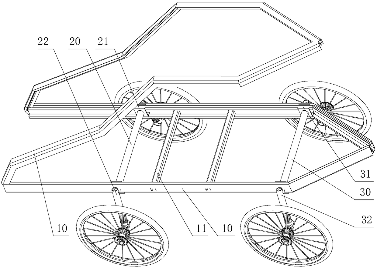 frame structure of a vehicle
