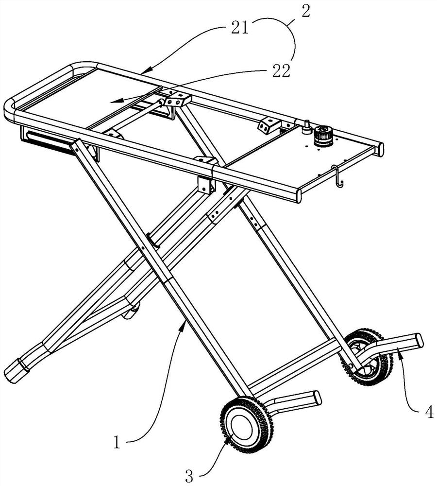 Barbecue oven support