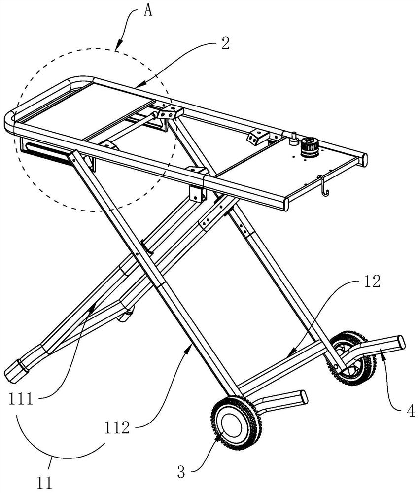 Barbecue oven support