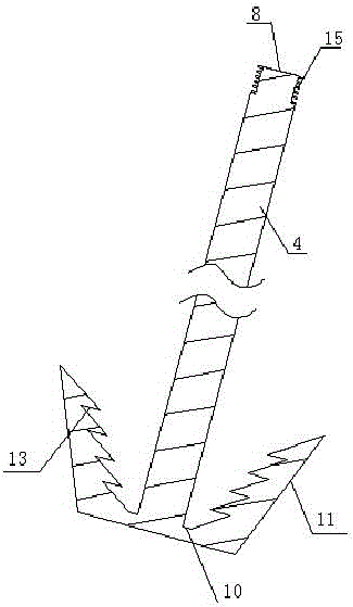 Prestressed anchor rod to prevent pulling out of the anchor hole