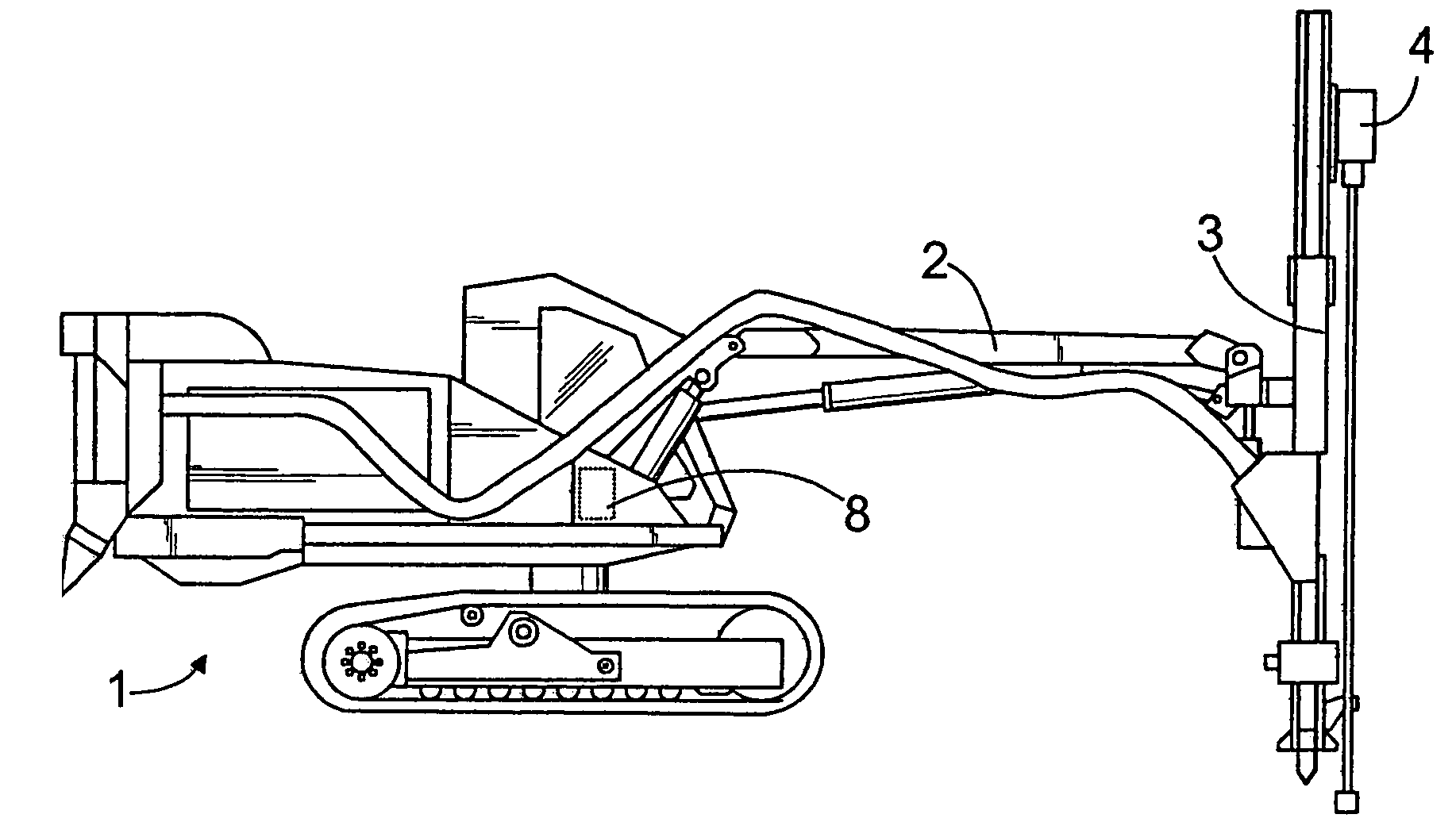 Rock drilling rig and rock breaking machine