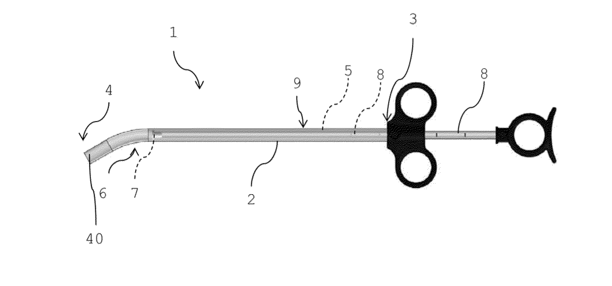 Injector device for introducing biocompatible material into deep anatomical areas