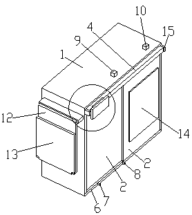 Aluminum alloy wardrobe facilitating folding of clothes