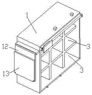 Aluminum alloy wardrobe facilitating folding of clothes