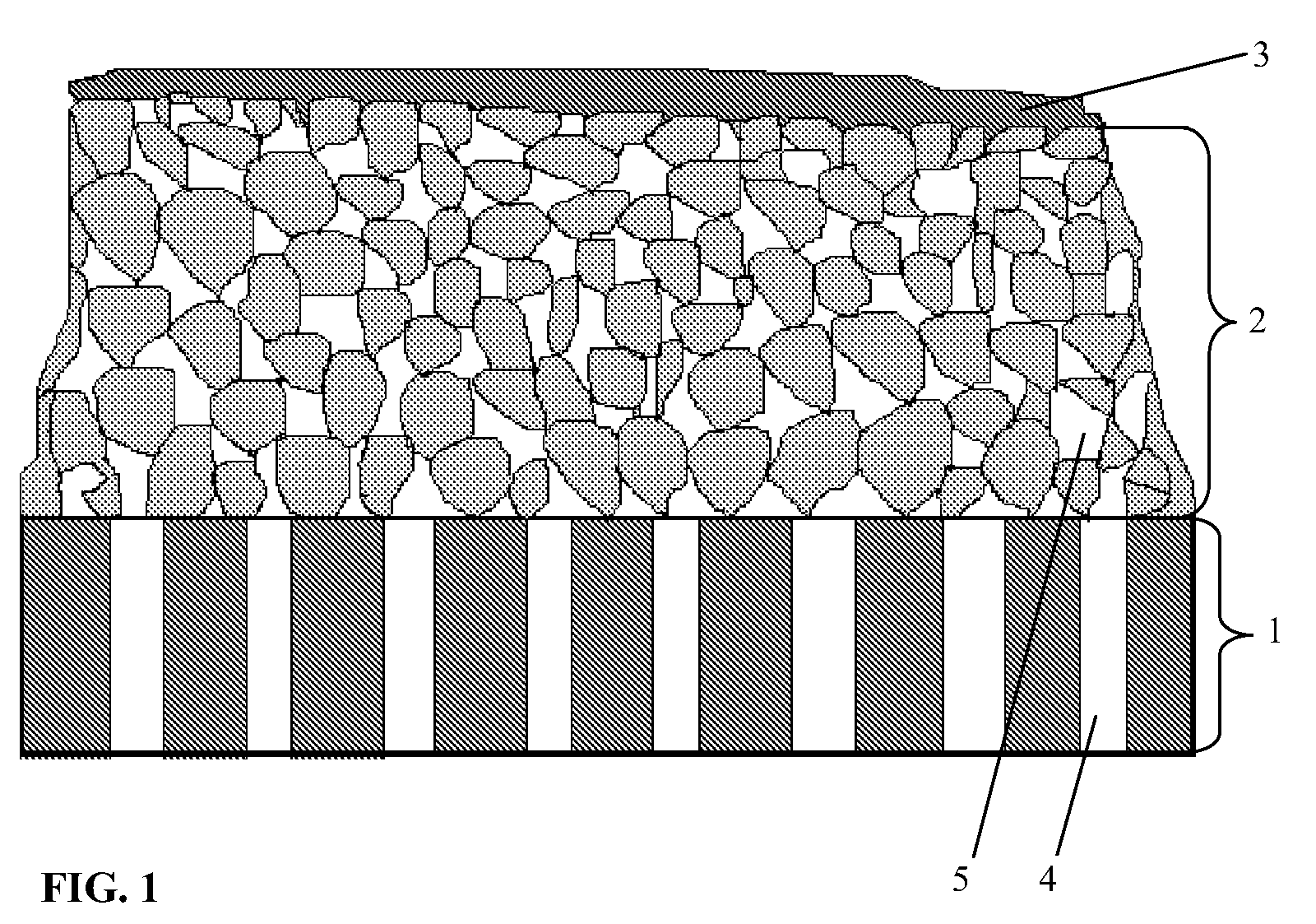 Composite inorganic membrane for separation in fluid systems