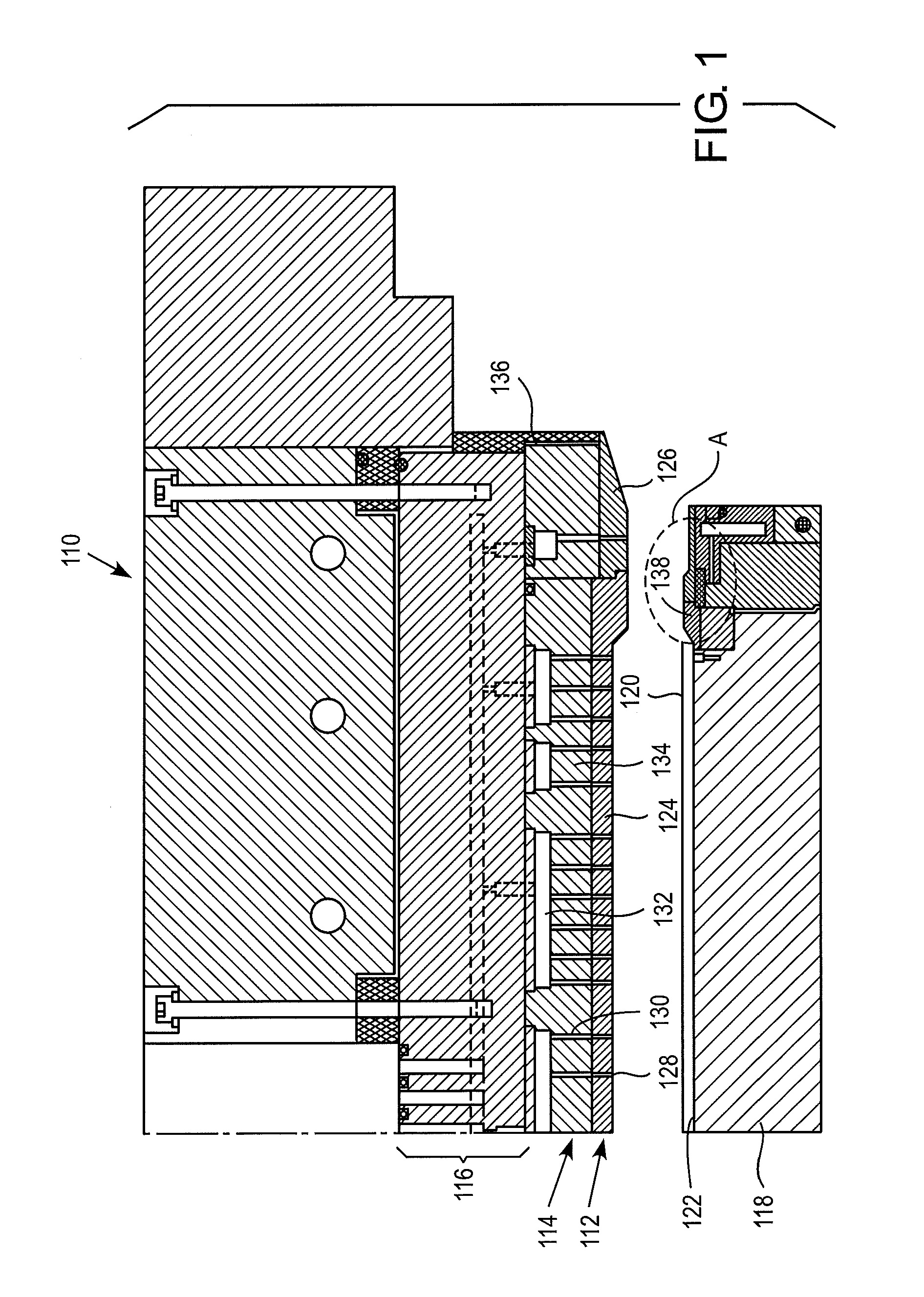 Hot edge ring with sloped upper surface