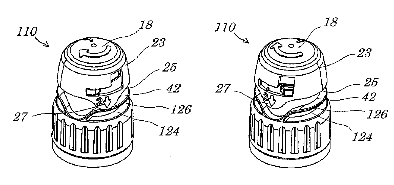 Closure cap for a container