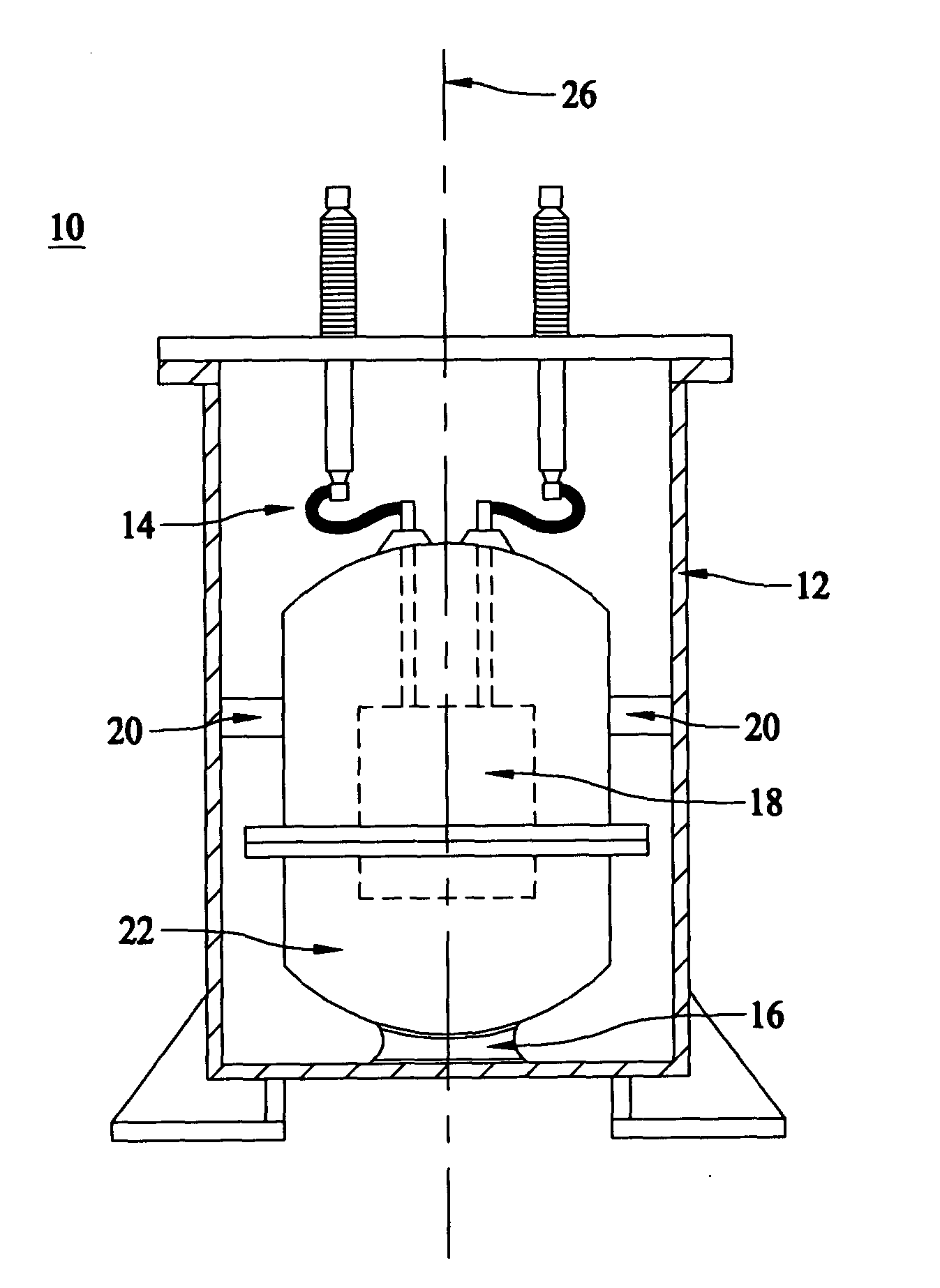 Mechanical support system for devices operating at cryogenic temperature