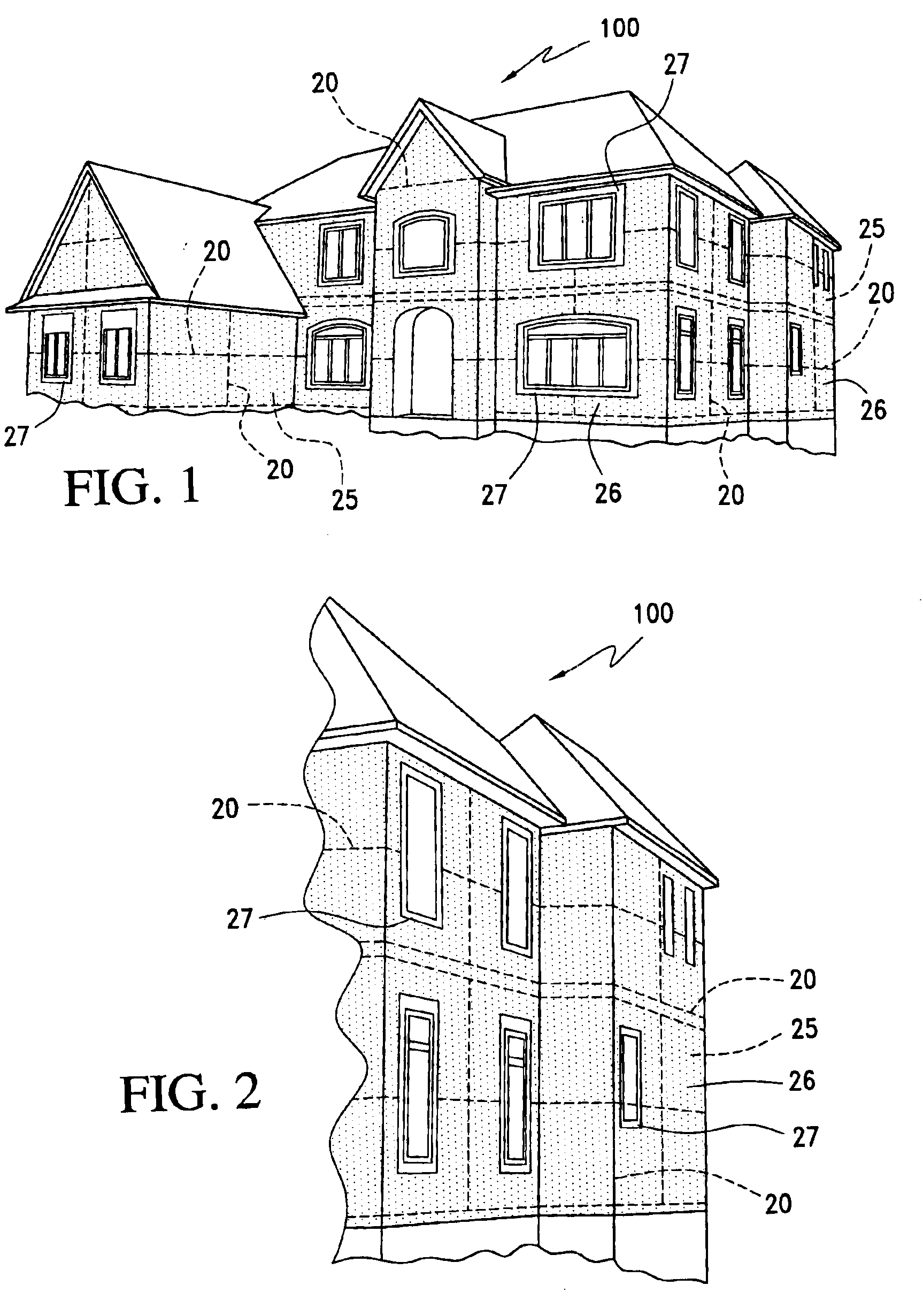 Integrated system for controlling water intrusion and air movement through exterior wall construction