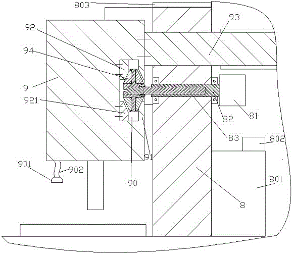 Energy-saving environment-friendly machining device used for machining head