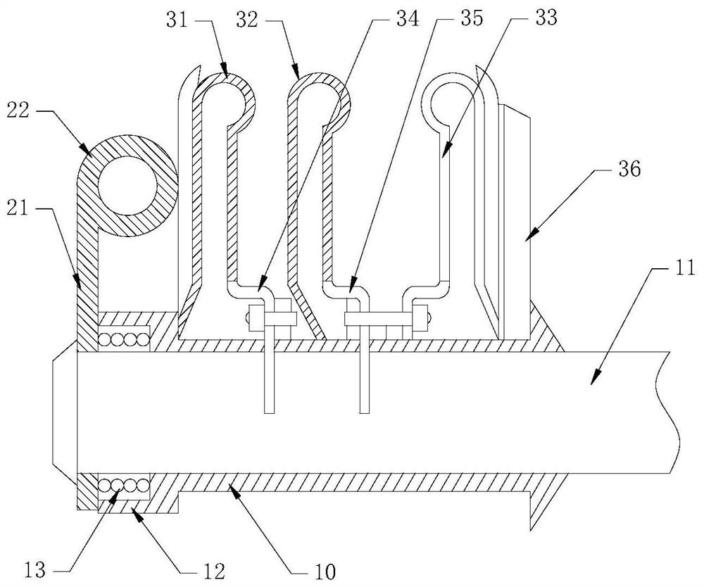 A flexible grabbing mechanism for a shoe body palletizing device