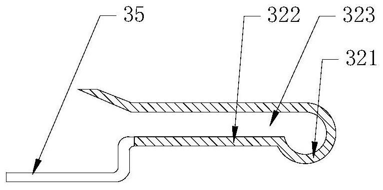 A flexible grabbing mechanism for a shoe body palletizing device